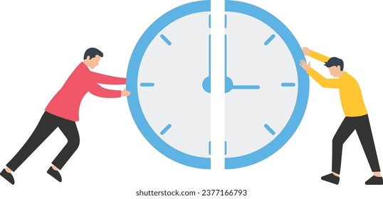 Time allocation, manage limited time to optimize outcome, project management or efficiency and productivity concept,

