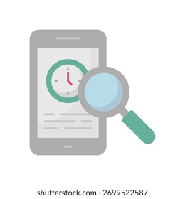 Time Analysis Vector Icon which can easily modify or edit
