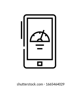 Time app line icon, concept sign, outline vector illustration, linear symbol.