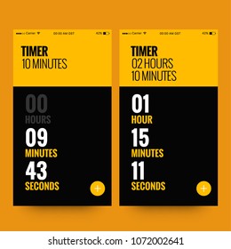 Time App UX UI Design For Smart Phones