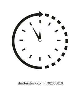 Time around clock icon