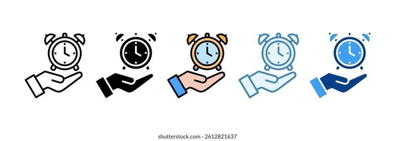 Time Awareness Icon Set Multiple Style Collection