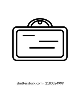 It's time back to school, this is a whiteboard vector icon