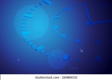 time background blue