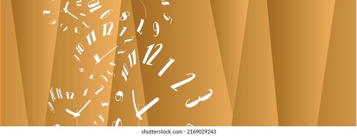 Zeithintergrund mit schmelzenden Wanduhren.