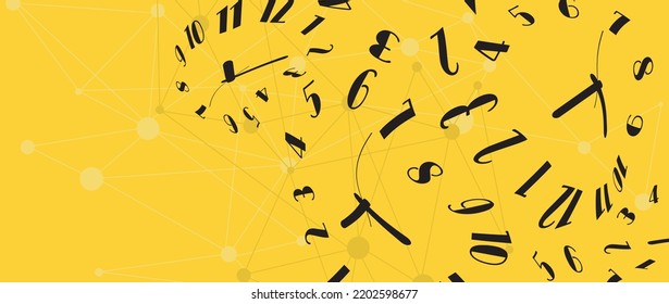 Time background with melting wall clocks.