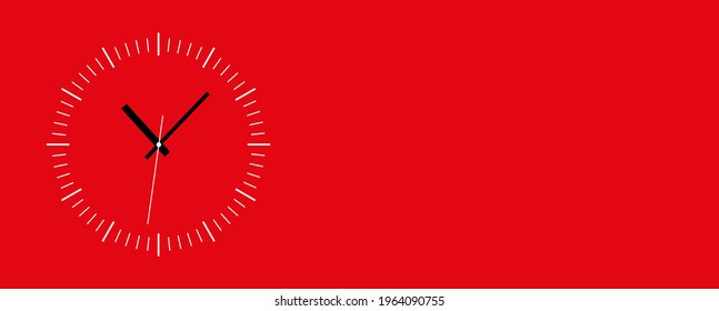 Time background with round wall clocks.