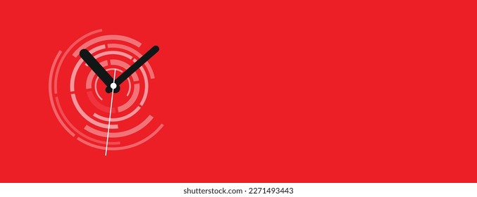 Time background with round wall clocks.