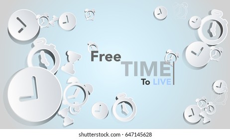 time background vector