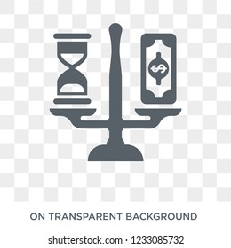 time Balance icon. time Balance design concept from Time managemnet collection. Simple element vector illustration on transparent background.