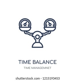 time Balance icon. time Balance linear symbol design from Time managemnet collection.