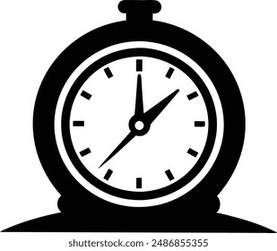 Time Black Silhouette Vector Design.