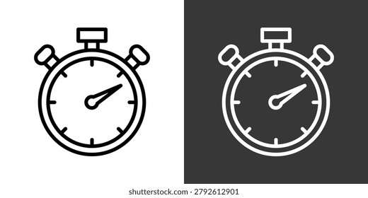 Time Black And White Icon Set Collection Pack Vector Illustration