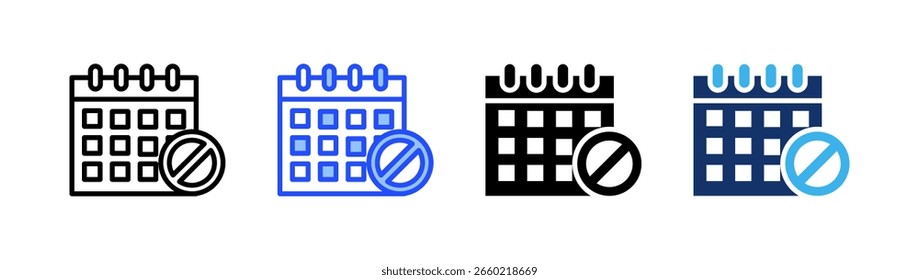 Coleção De Ícones De Bloqueio De Tempo Com Vários Estilos