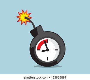 Time Bomb, Deadline Vector Illustration