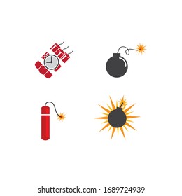 Vektorillustration-Design der Zeitbombe-Dynamit-Ikone