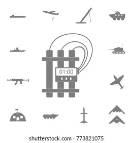 time bomb icon on white background