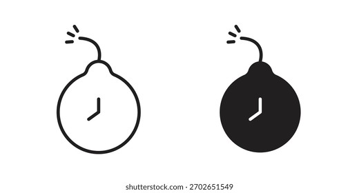 Icono de la bomba de tiempo para el Diseño web, App móviles
