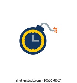 Time Bomb Logo Icon Design Stock Vector (Royalty Free) 1055178524 ...
