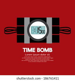 Time Bomb Vector Illustration