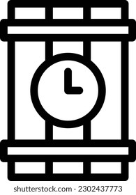 Zeitbombe, Vektorgrafik auf transparentem Hintergrund. Hochwertige Symbole. Dünne Vektorsymbole für Konzept und Grafikdesign. 
