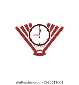  Logotipo do livro de tempo isolado no fundo branco