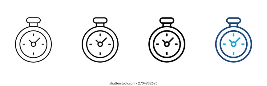 Time Bound Icon Different Style Outline Collection Set Vector Illustration
