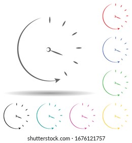 Time, business hand drawn multi color set icon. Simple thin line, outline vector of business icons for ui and ux, website or mobile application