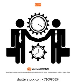 time and business illustrations