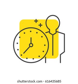 Time BUSINESS yellow mark icon