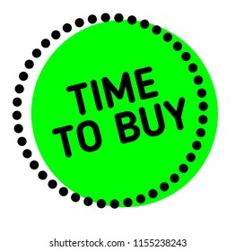 Time To Buy label