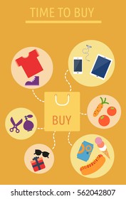 time to buy vector icons