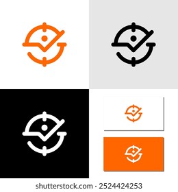 time calendar white and black logo