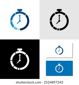 time calendar white and black logo