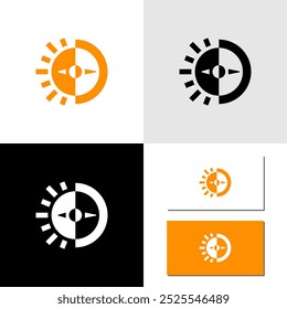 time calendar white and black logo