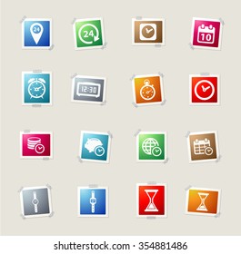 Time card icons for web