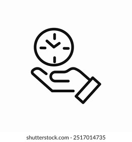 time care icon sign vector