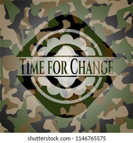 Time for Change on camouflaged pattern