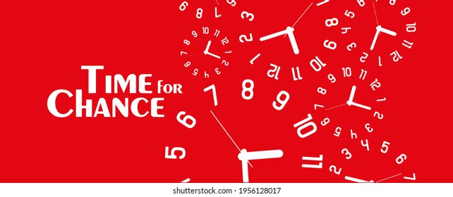 time for change sign on white background