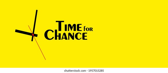 time for change sign on white background