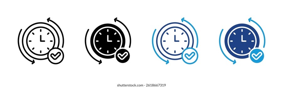 Elemento Ícone De Verificação De Tempo Para Design
