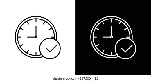 Iconos de la comprobación del tiempo, el mejor icono del movimiento del Vector EPS