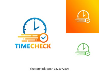 Time Check Logo Template Design Vector, Emblem, Design Concept, Creative Symbol, Icon
