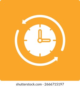 Ícone de vetor Círculo de Tempo. Pode ser usado para impressão, aplicativos móveis e da Web.