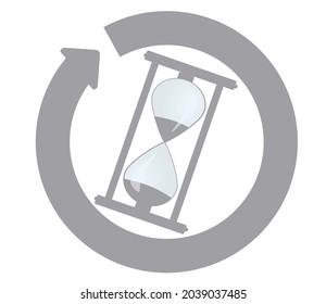 Time circular icon. vector illustration