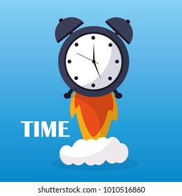 time clock alarm start launch business