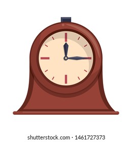 time clock antique classic style watch alarm cartoon vector illustration graphic design