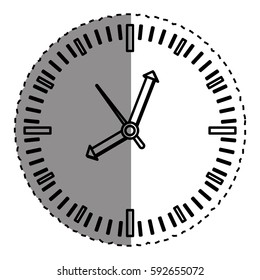 Time clock concept icon vector illustration graphic design