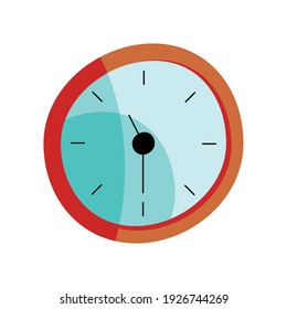 time clock device isolated icon vector illustration design