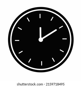 Time Clock flat icon vector 